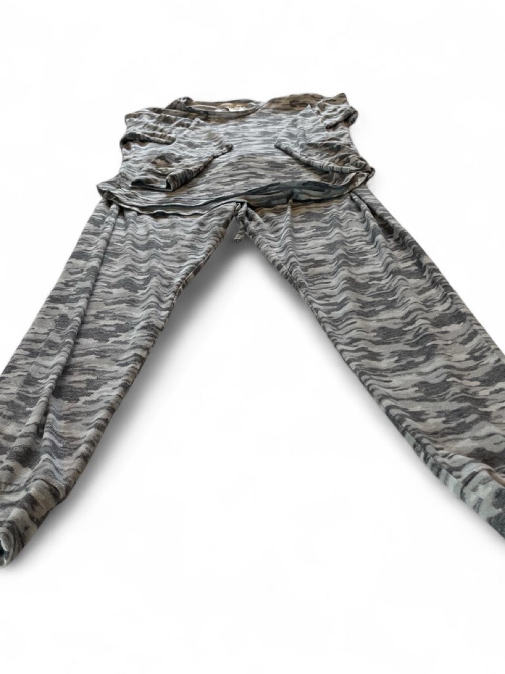 Lucky Brand Gray Camo Pajamas